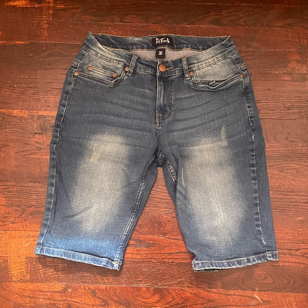 Blue Denim Shorts